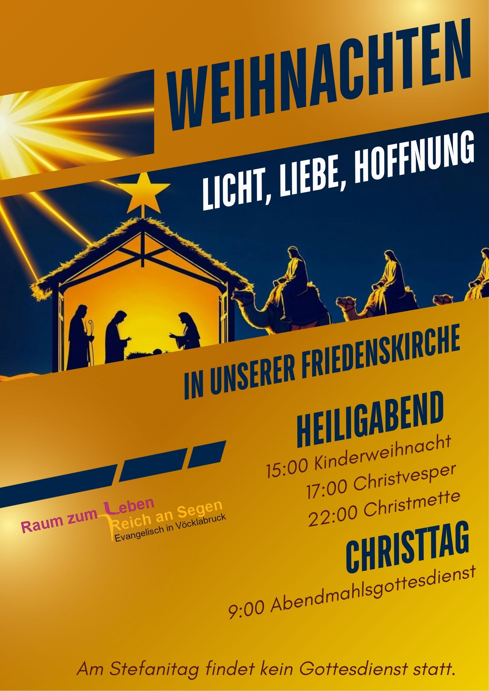 Weihnachten in unserer Friedenskirche